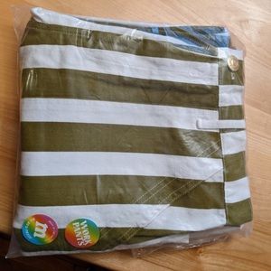 Big Bus Press Striped Work Pants Olive M